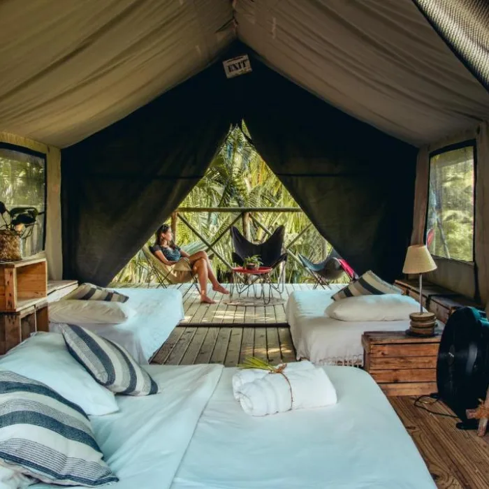 Interni Lodge Zolil nella natura a Mauritius