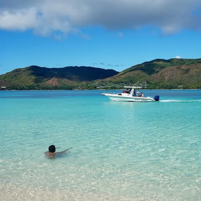 Birds island a Seychelles vista dall'alto